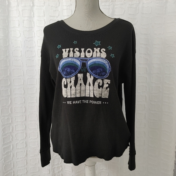 Anthropologie Graphic Waffle Tee Size S - Picture 2 of 8